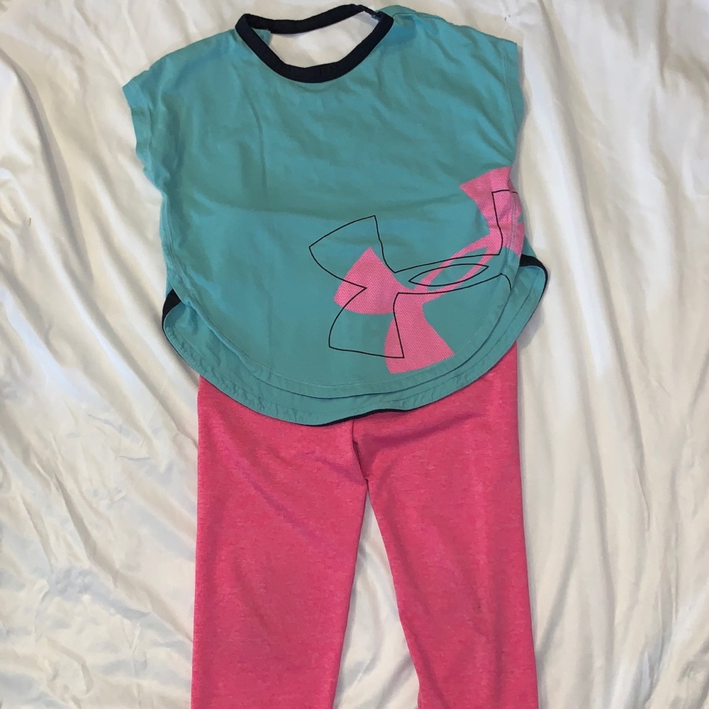 Under Armour Girls shirt Justice Active leggings